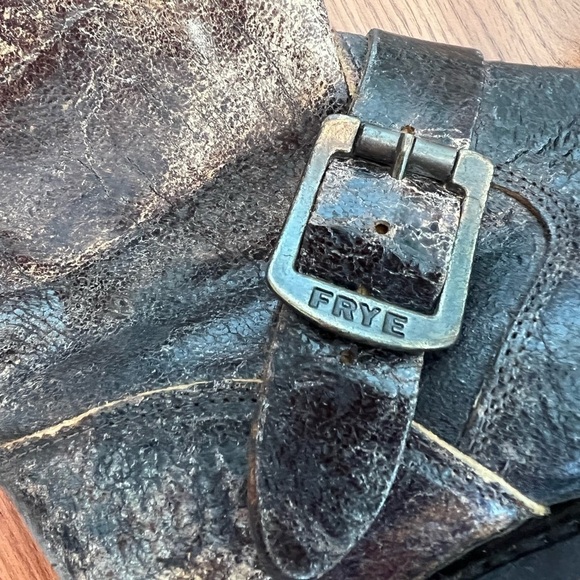 Frye Boots Distressed Leather Veronica Women’s Size 7 - Picture 3 of 16